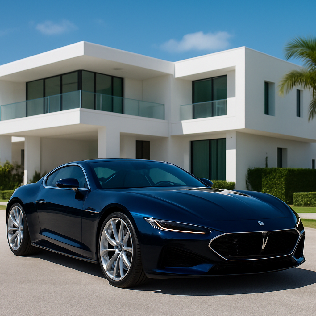 Exotic ultra-luxury rental vehicle